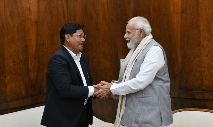 मेघालय के मुख्यमंत्री ने प्रधानमंत्री से मुलाकात की 1 FrGZybuXgAAIZc3