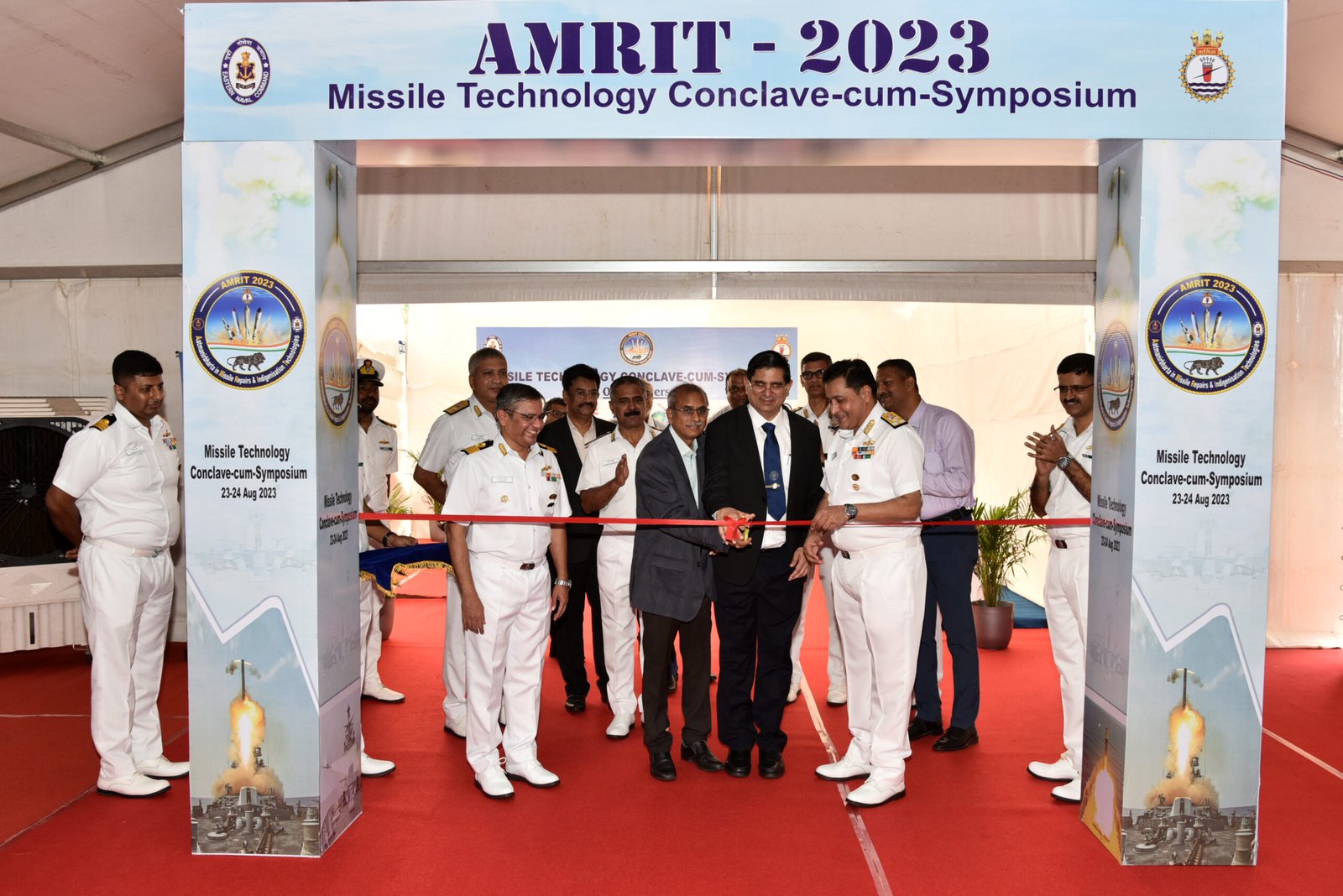 Missile Technology Conclave cum Symposium exhibition being inaugurated at Visakhapatnam8JBR scaled