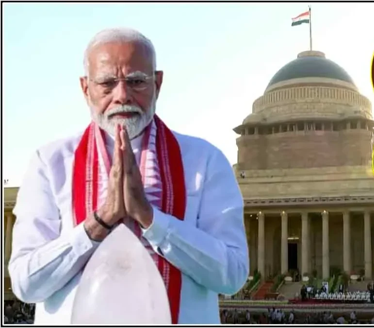 Narendra Modi के शपथ ग्रहण समारोह में लगा सितारों का जमावड़ा राष्ट्रपति भवन में जुटे बॉलीवुड स्टार्स 1 Modi 3.0 1 e1718045903906