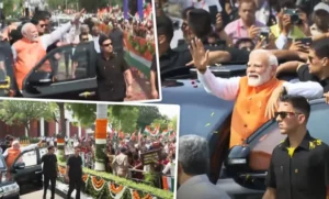 21 घंटे PM मोदी ने गुजरात के वाव-थराद में रोड शो किया