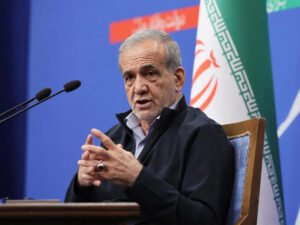 Iranianराष्ट्रपति मसूद पेज़ेष्कियन अमेरिका के हमलों के बाद इराक से तेहरान के लिए रवाना हुए