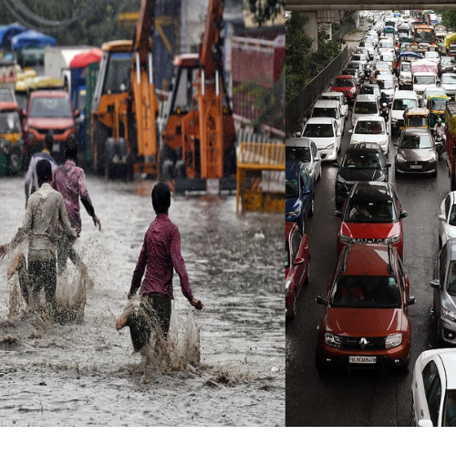 दिल्ली में भारी बारिश के कारण जलजमाव होने से जगह-जगह जाम लगा 1 Untitled design 2022 09 24T000111.010